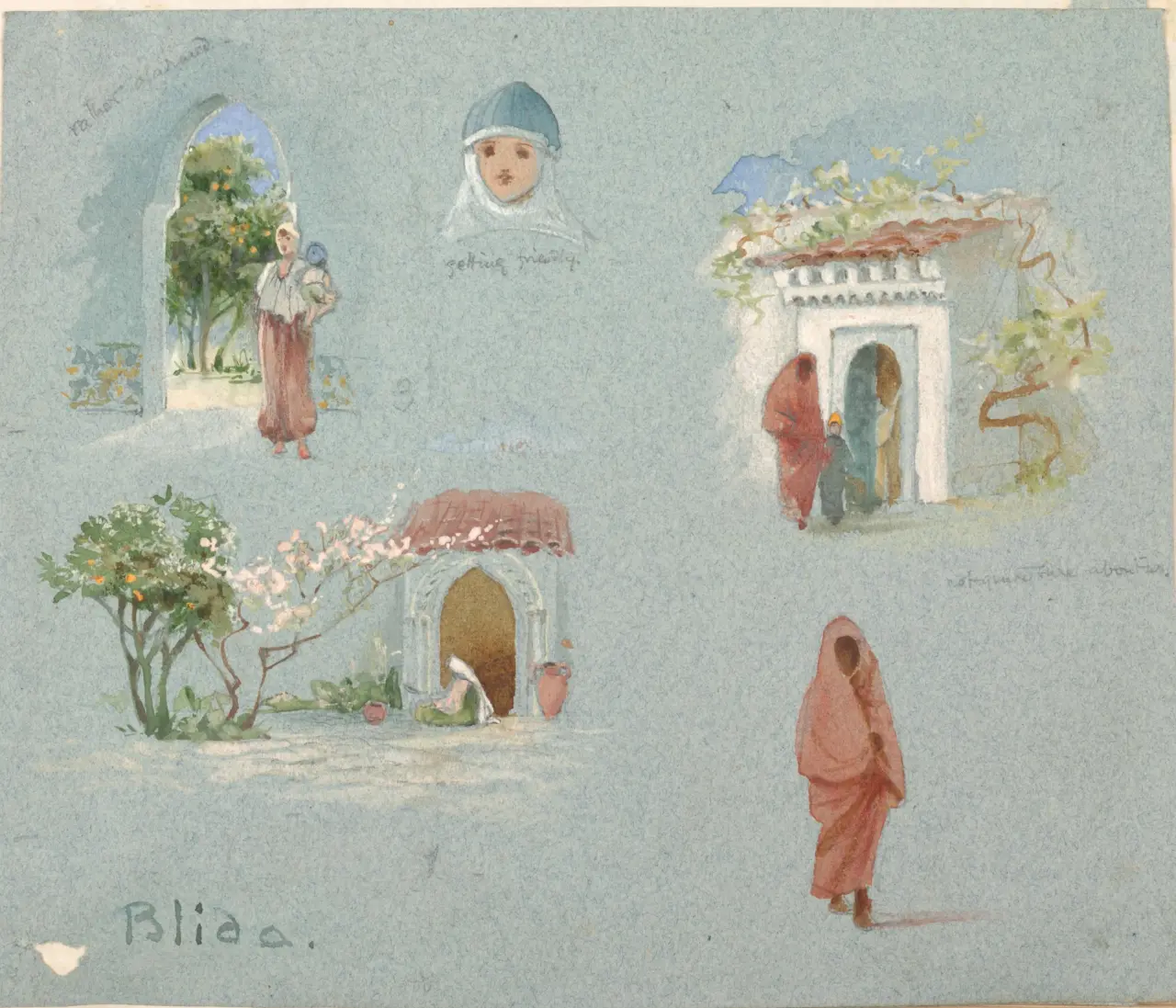 Lilias Trotter Watercolor, Poetry of God's Way